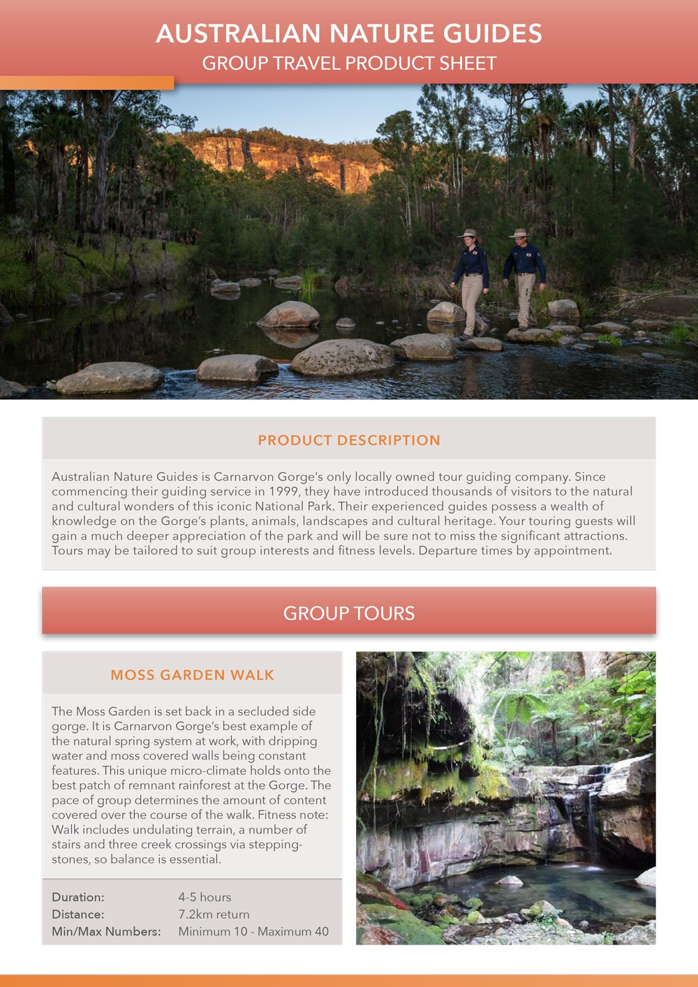 australian nature guides product sheet preview