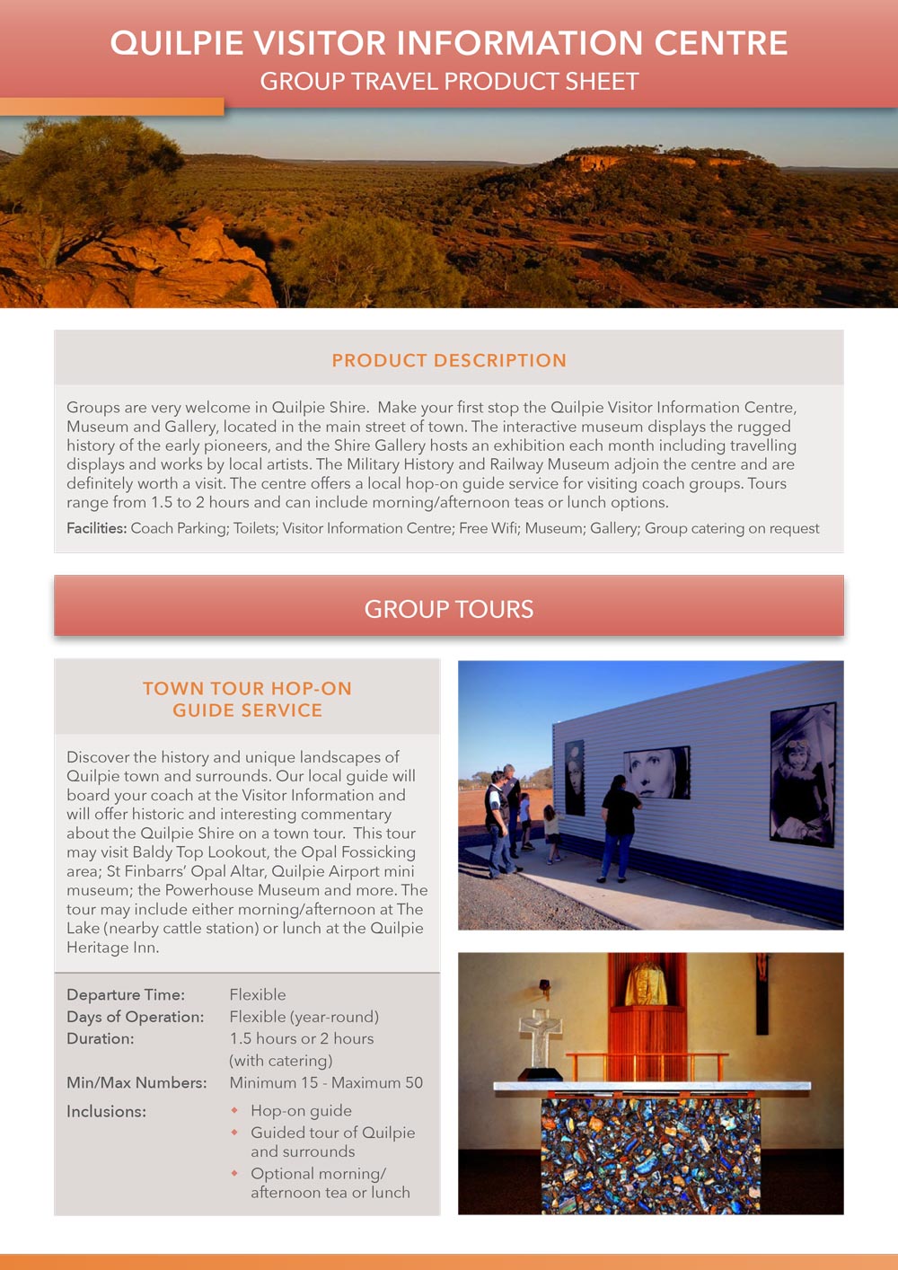 Quilpie VIC product sheet